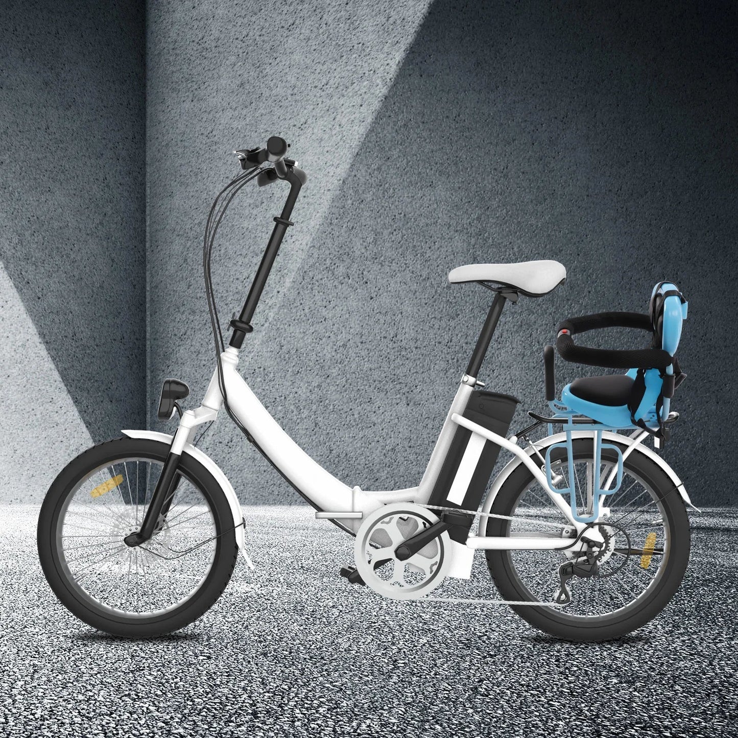 Rear Mounted Child Bike Seat with Backrest & Footrests
