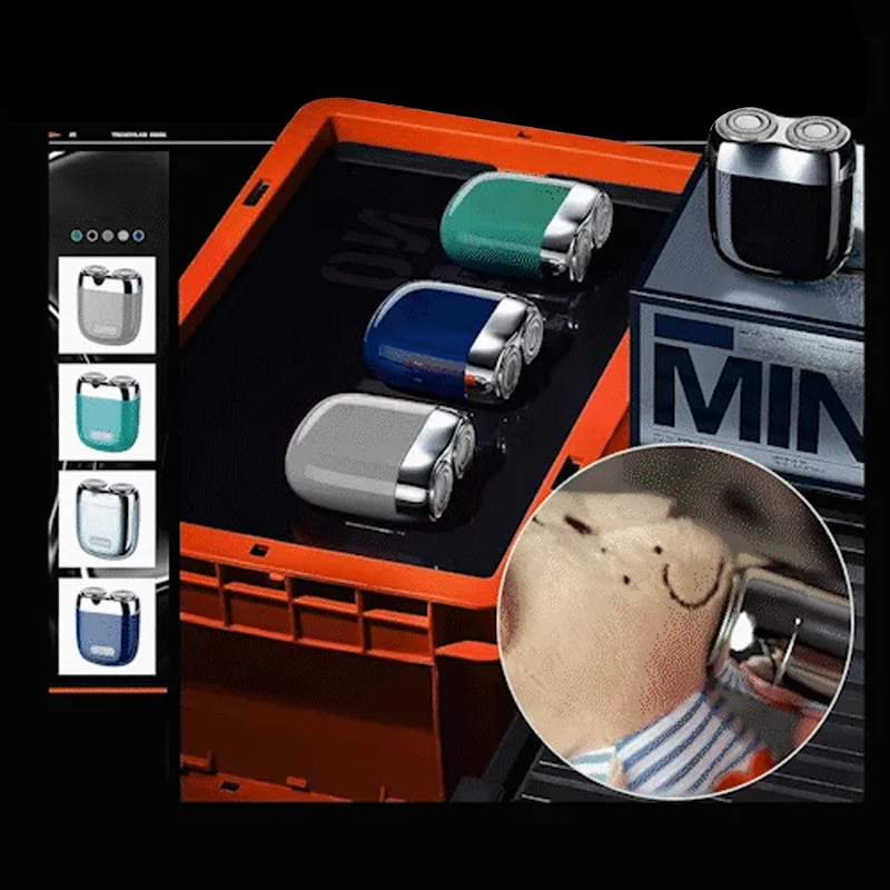 Rechargeable and Compact Electric Shaver for Men
