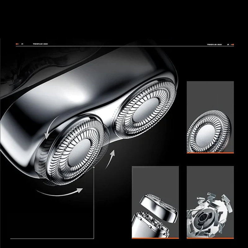 Rechargeable and Compact Electric Shaver for Men