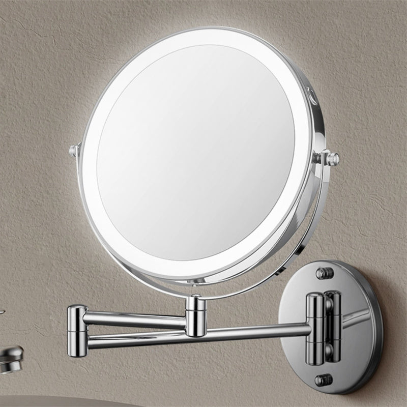 Rechargeable Wall Mounted Shaving Mirror with LED Lights