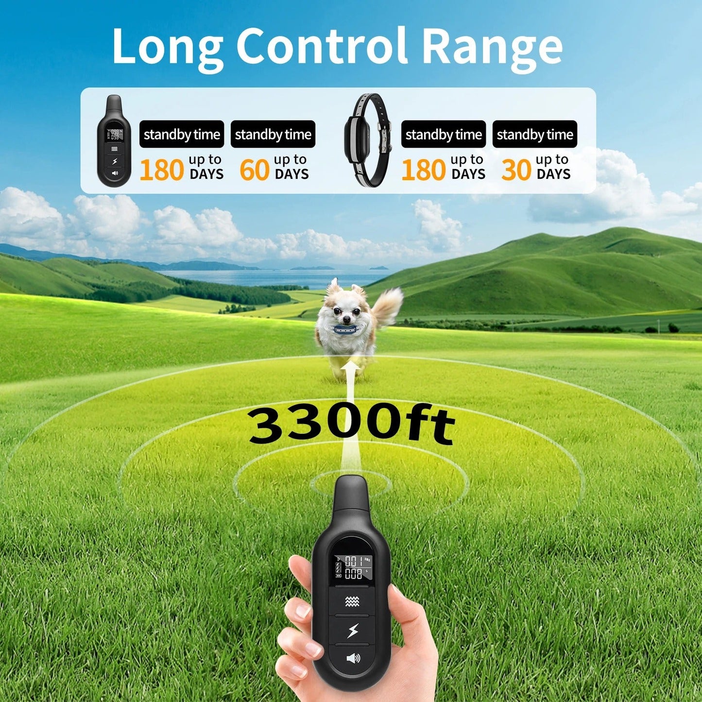 Rechargeable Waterproof Dog Training Collar