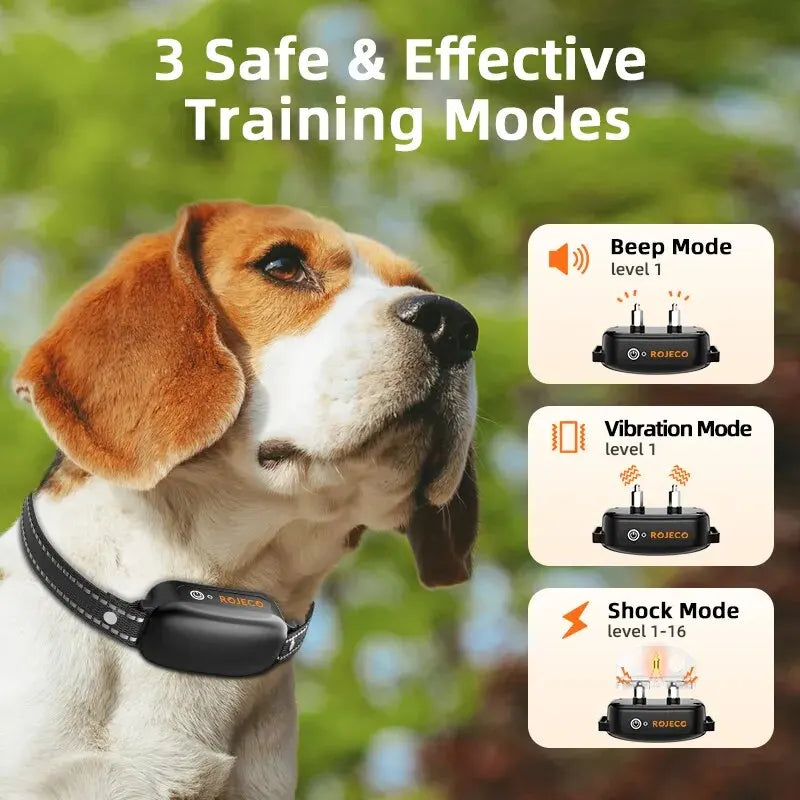 Rechargeable Waterproof Dog Training Collar with Remote