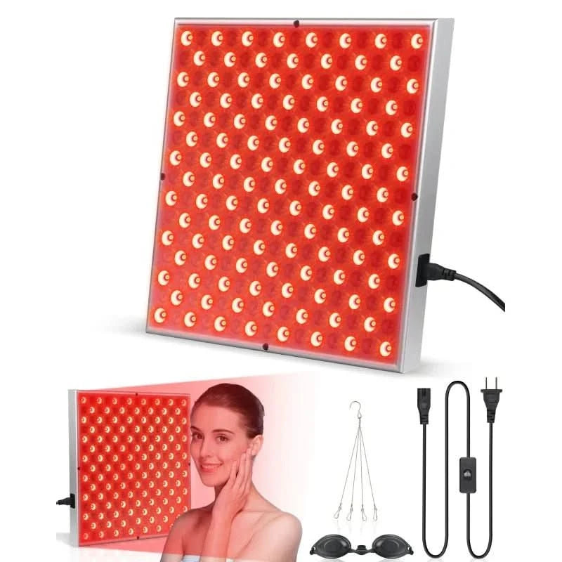 Red Light Therapy Panel with 225 LED Diodes – Skin Rejuvenation and Pain Relief, Handheld and Freestanding