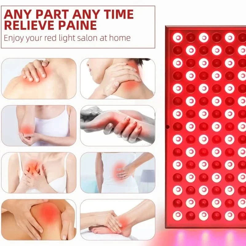 Red Light Therapy Panel with 225 LED Diodes – Skin Rejuvenation and Pain Relief, Handheld and Freestanding