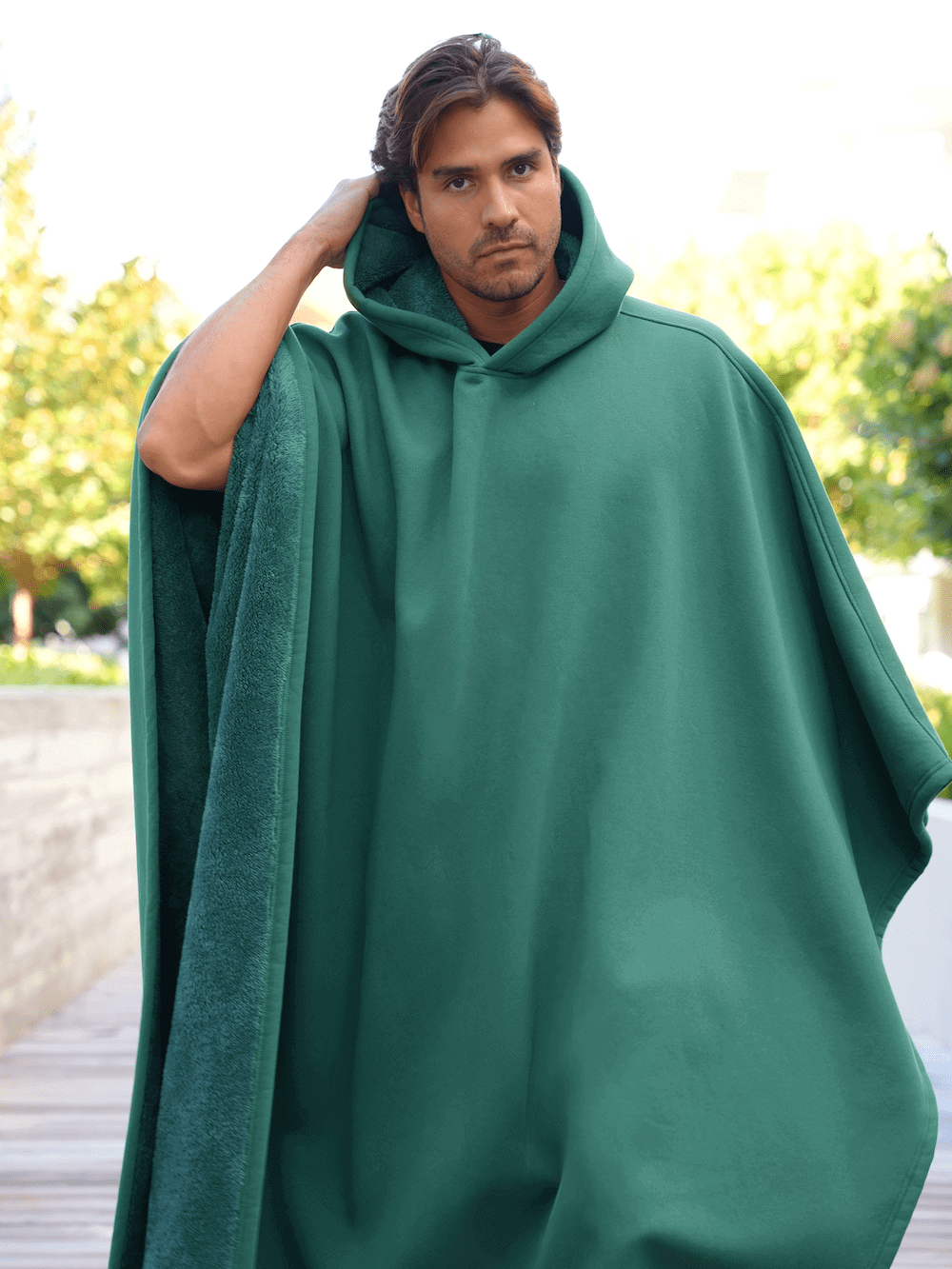 Relax with our cozy, weighted hoodie