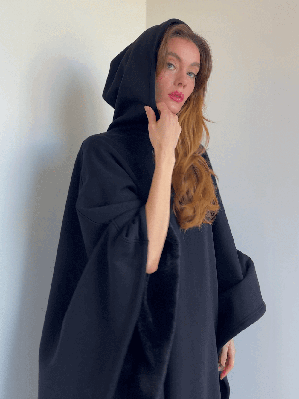 Relax with our cozy, weighted hoodie