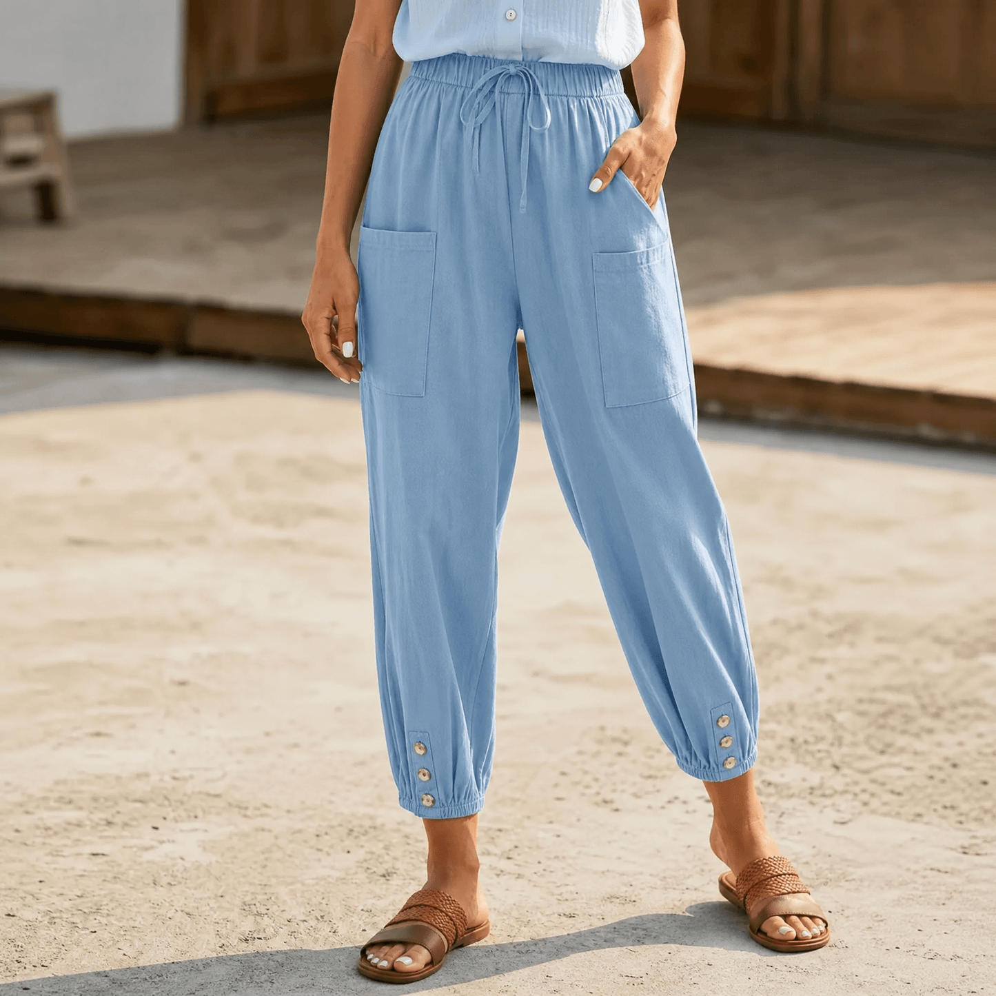 Relaxed Fit Capris