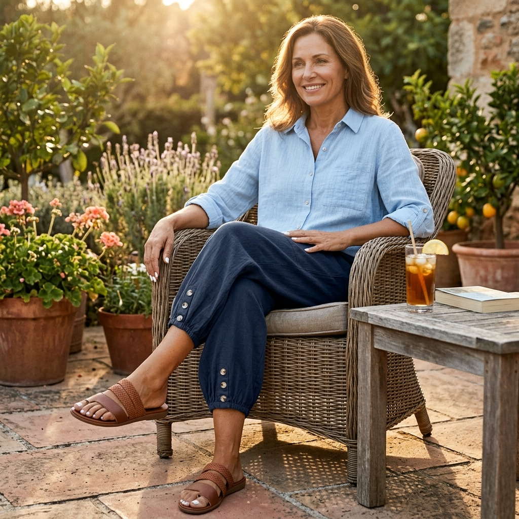Relaxed Fit Capris
