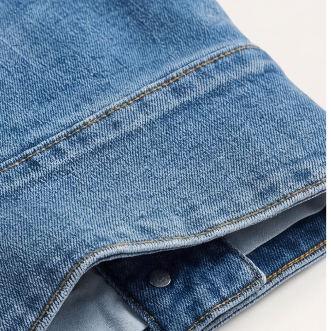 Retro Button Front Wide Leg Jeans