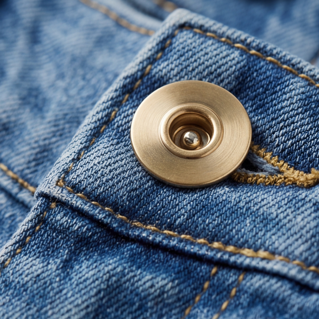 Retro Button Front Wide Leg Jeans
