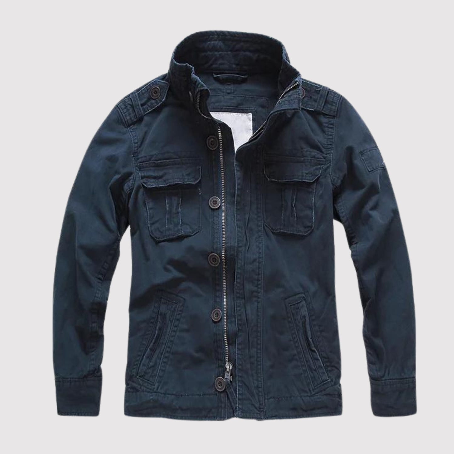 Retro Jean Jacket - Multiple Pockets - Classic Style