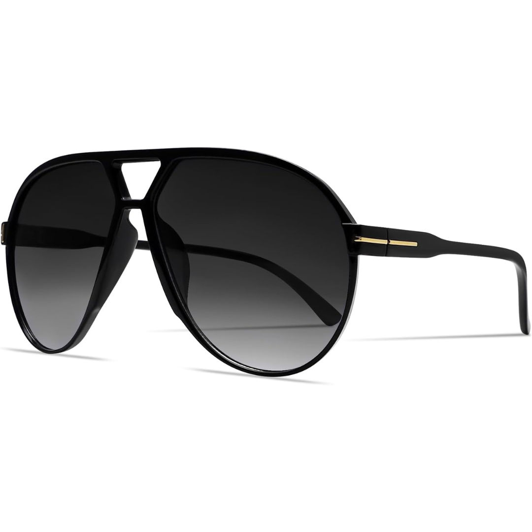 Retro Oversized Aviator Sunglasses