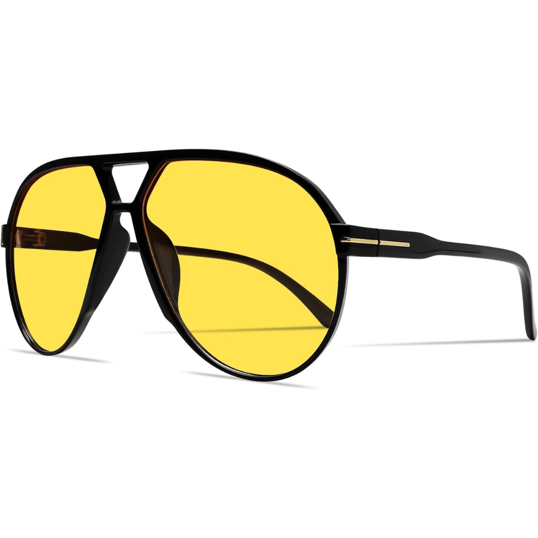 Retro Oversized Aviator Sunglasses