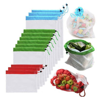 Reusable Breathable Produce Storage Bags - 12 Pack