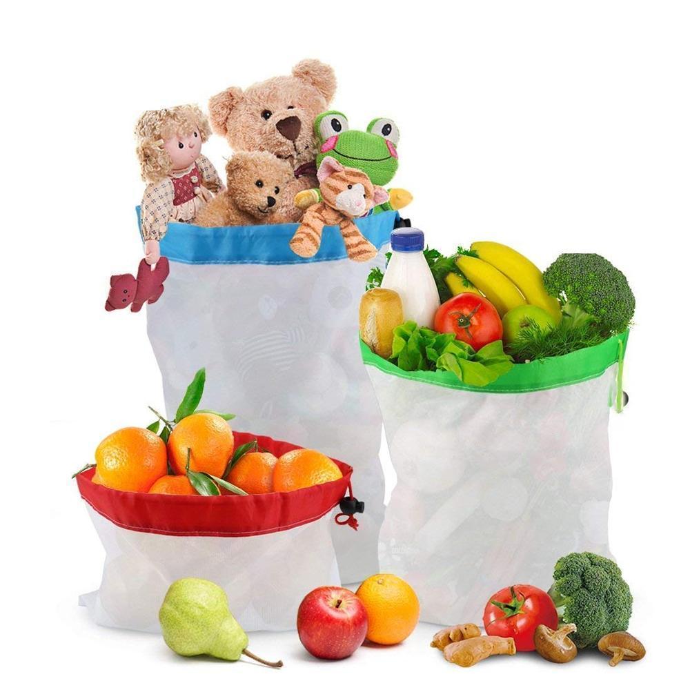 Reusable Breathable Produce Storage Bags - 12 Pack