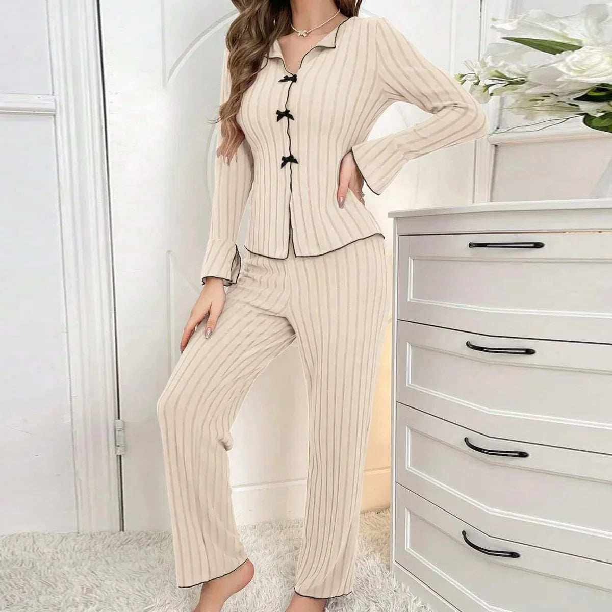Rib Pajama Set