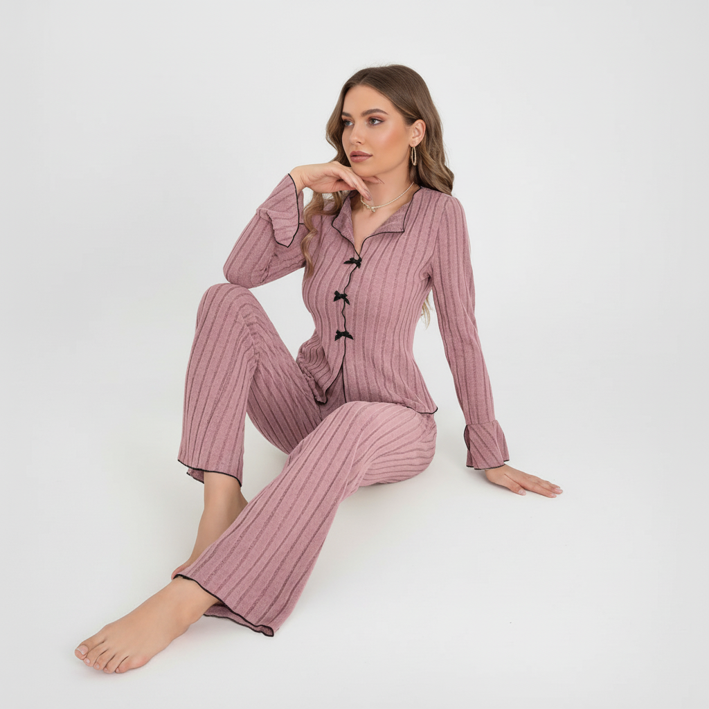 Rib Pajama Set