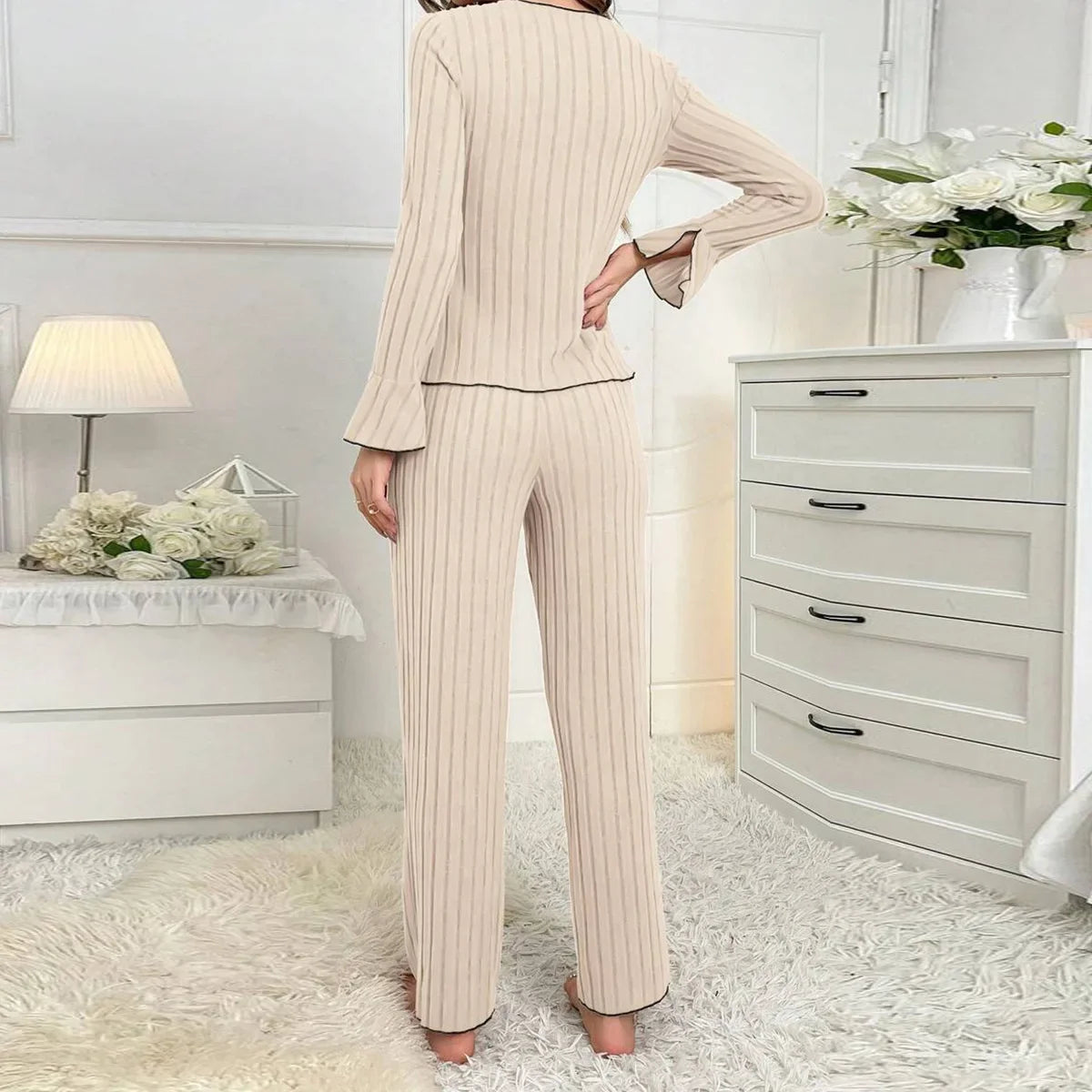 Rib Pajama Set