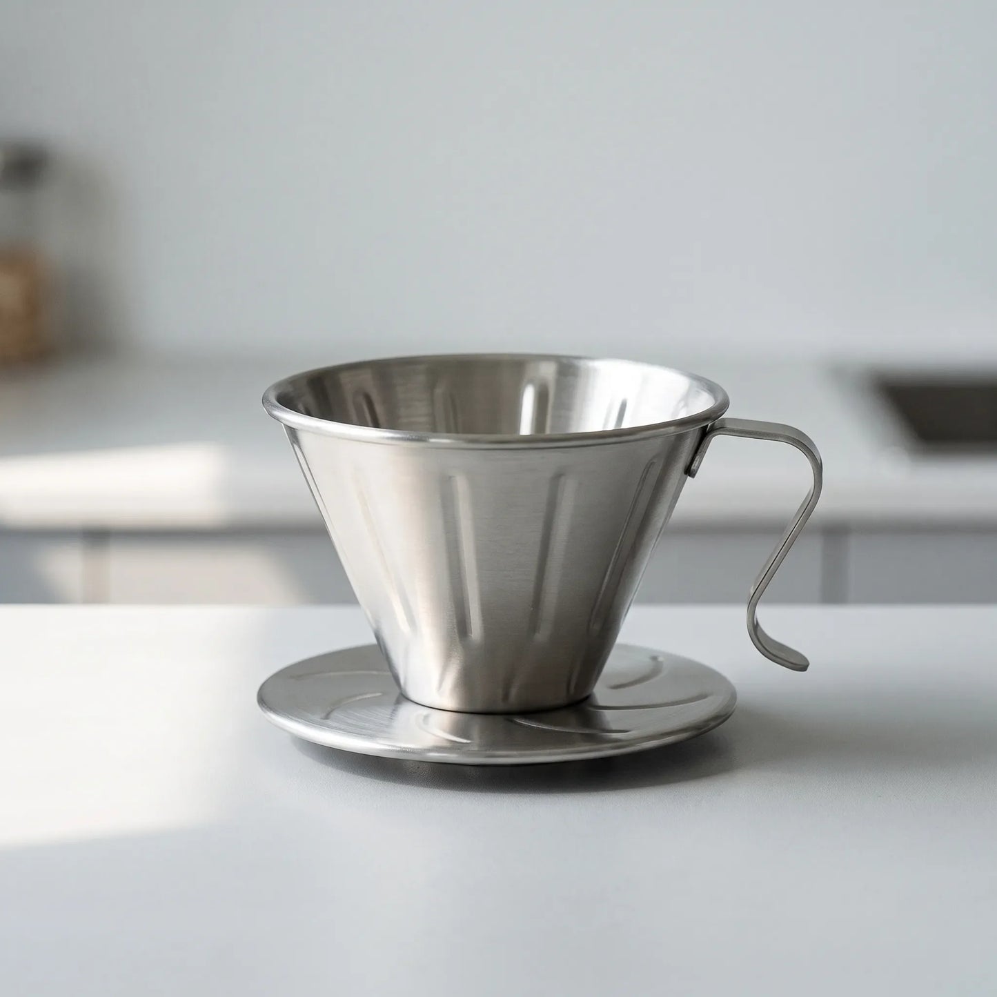 Ribbed Pour-Over Coffee Dripper