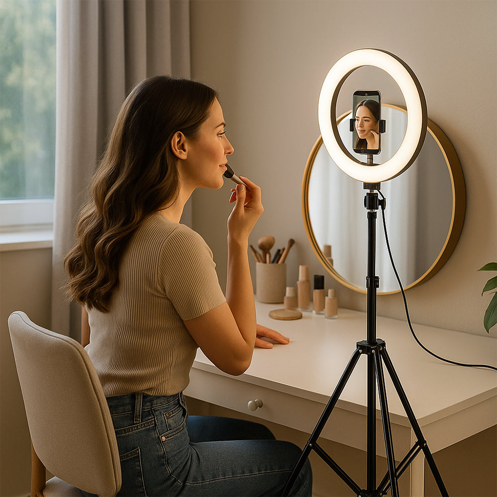 Ring Light with Stand – 3 Color Temperatures – LJJ-26