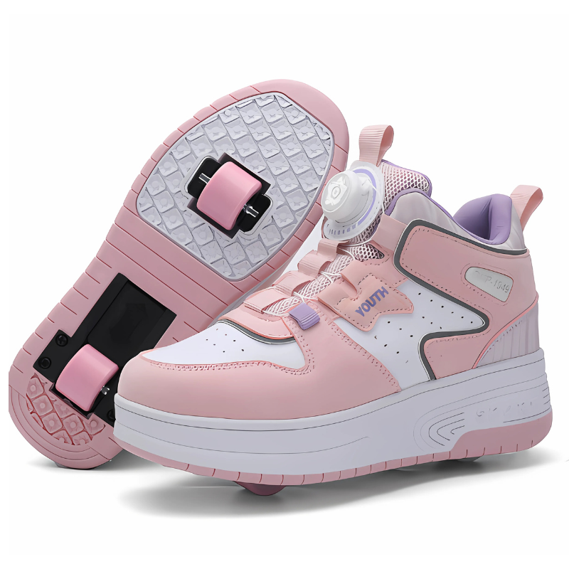 Roller Skate Sneakers with Retractable Wheels