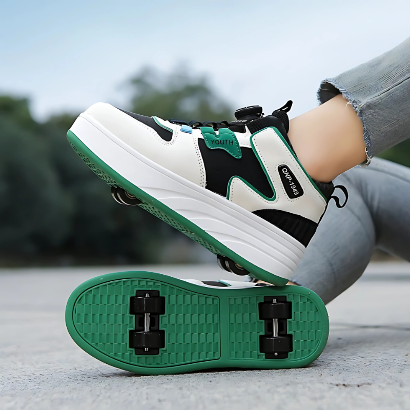 Roller Skate Sneakers with Retractable Wheels