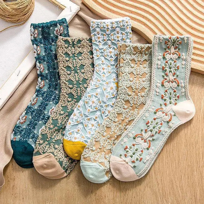 Rosedale Blossom Socks