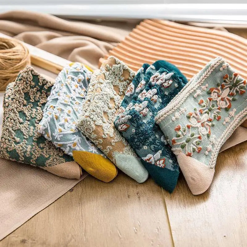 Rosedale Blossom Socks