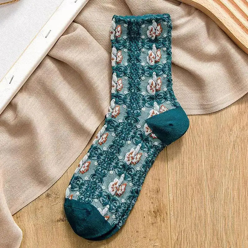 Rosedale Blossom Socks