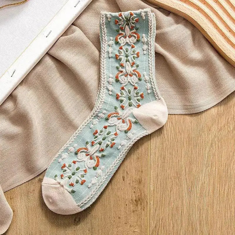 Rosedale Blossom Socks