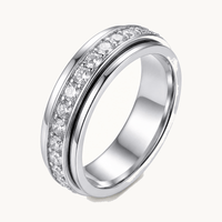 Rotating Zirconia Spinner Ring