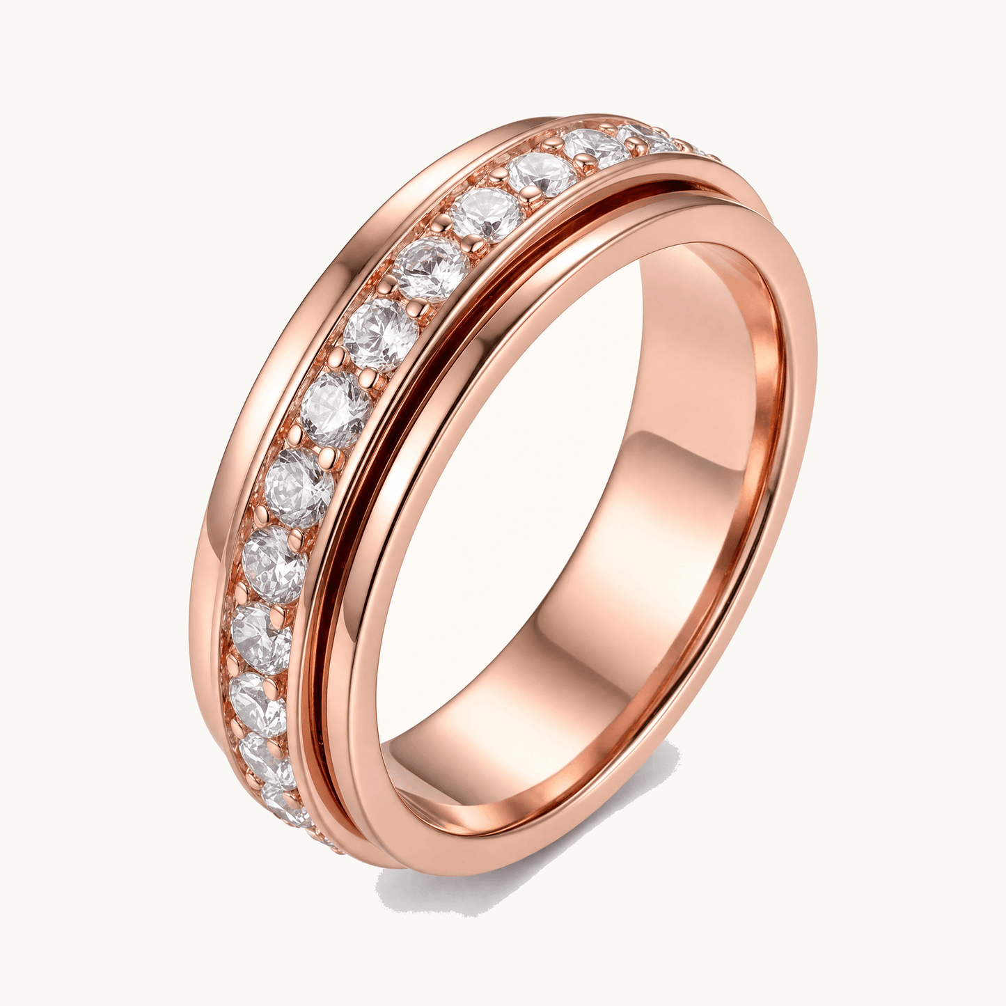 Rotating Zirconia Spinner Ring