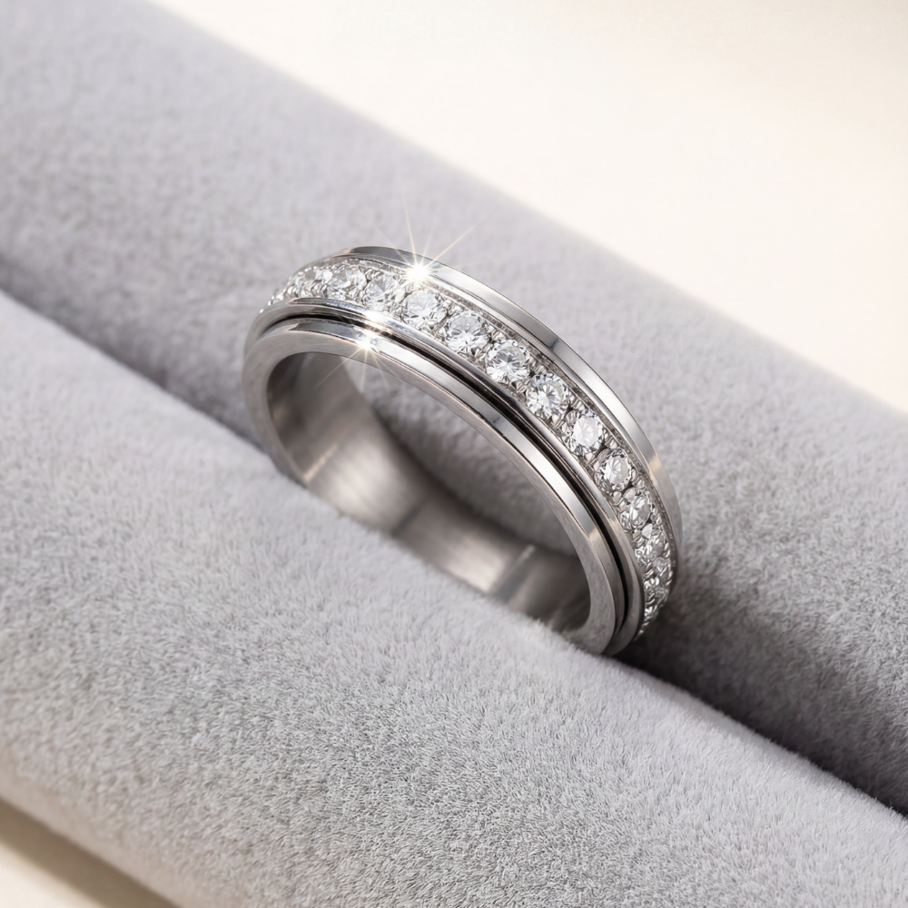 Rotating Zirconia Spinner Ring