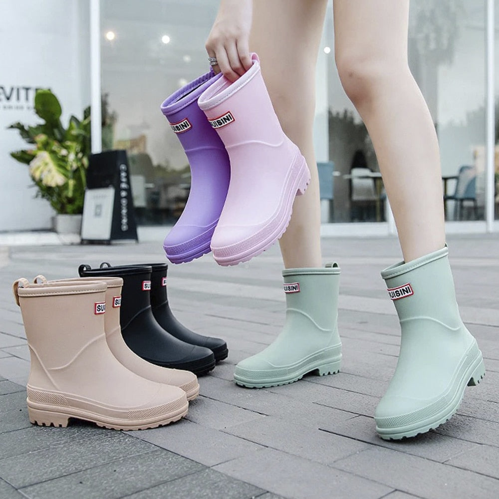 Rubber Boots for Women Model Black or Pink