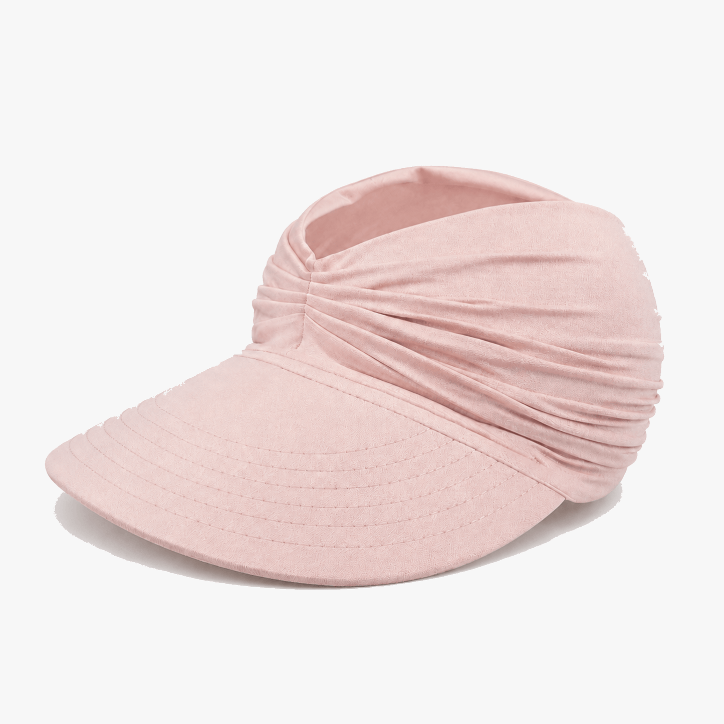 Ruched UPF 50+ Sun Visor, Packable Wide Brim