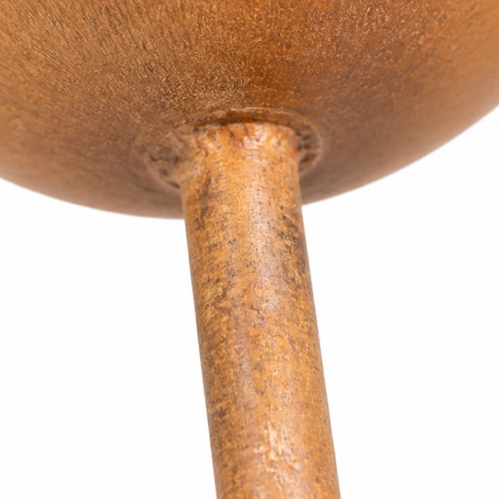 Rustic Copper Bird Bath Garden Stake