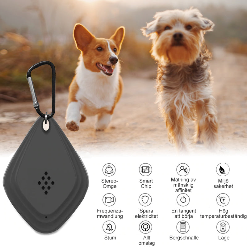 Safe Ultrasonic Tick Protection for Pets in White and Black