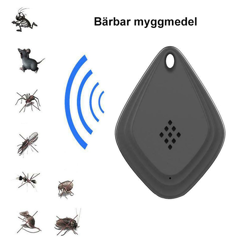 Safe Ultrasonic Tick Protection for Pets in White and Black
