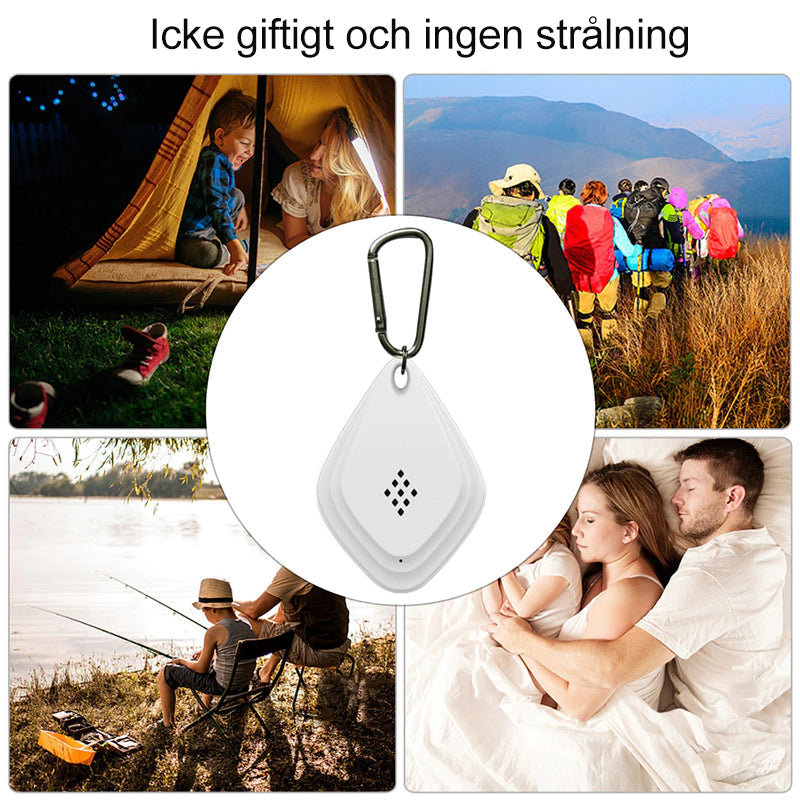 Safe Ultrasonic Tick Protection for Pets in White and Black