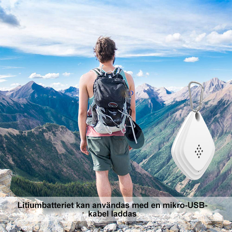 Safe Ultrasonic Tick Protection for Pets in White and Black