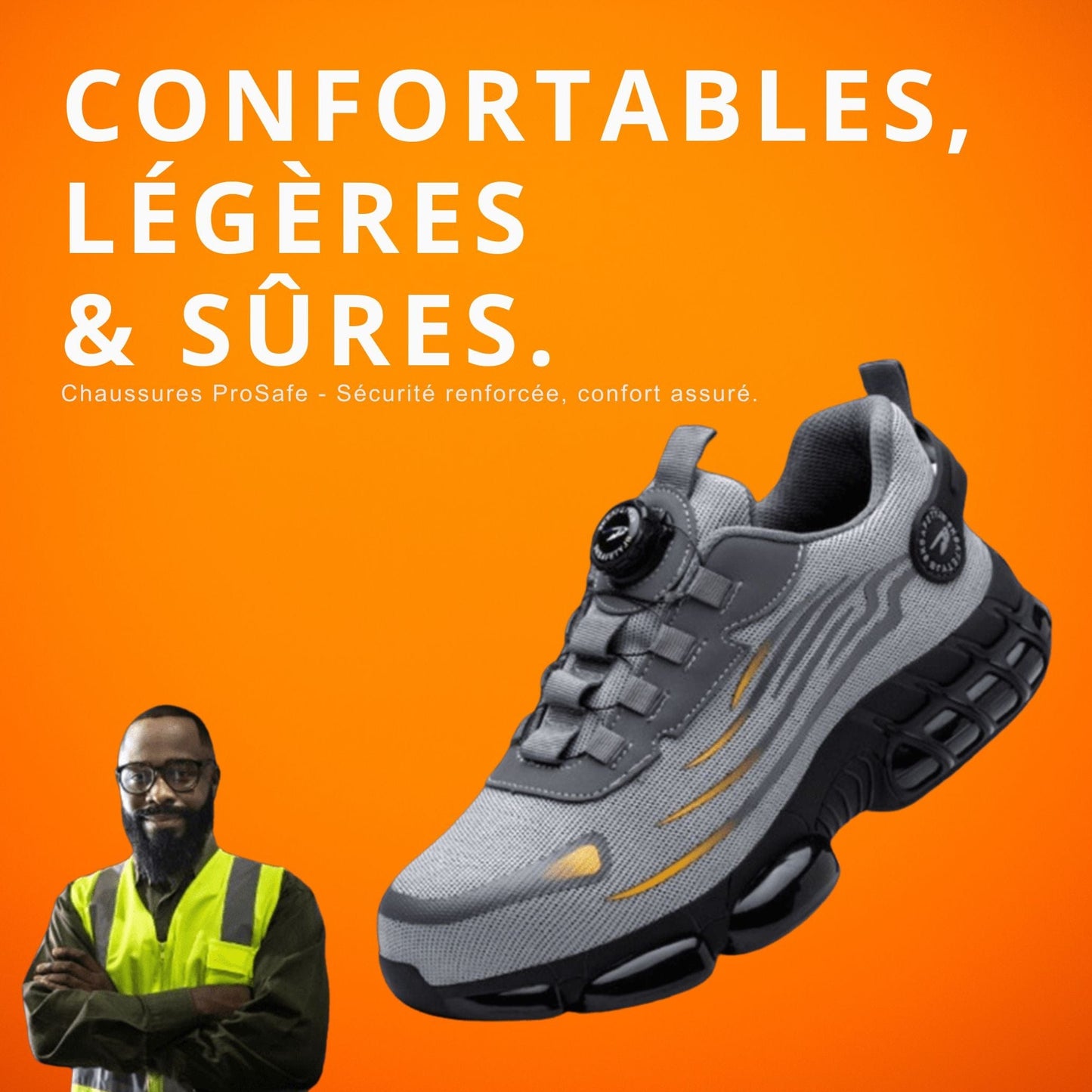 Safety Shoes SafeCore – Lightweight, Non-Slip, Reinforced Toe, Ergonomic Comfort