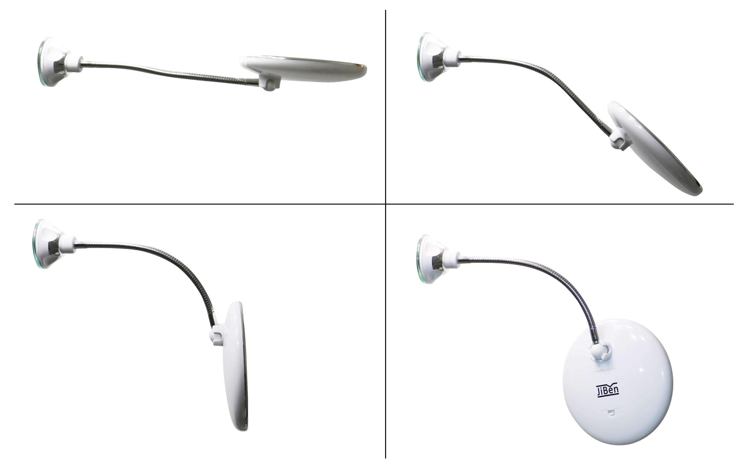 LED Magnifying Mirror with Flexible Gooseneck | 10x Magnification | Daylight LED | Cosmetic Mirror