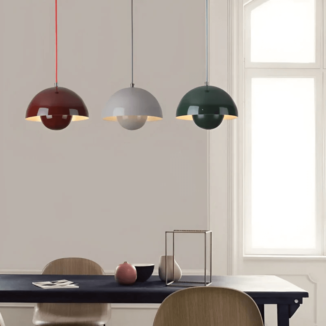 Scandinavian LED Pendant Lamp - Flower Pot Design