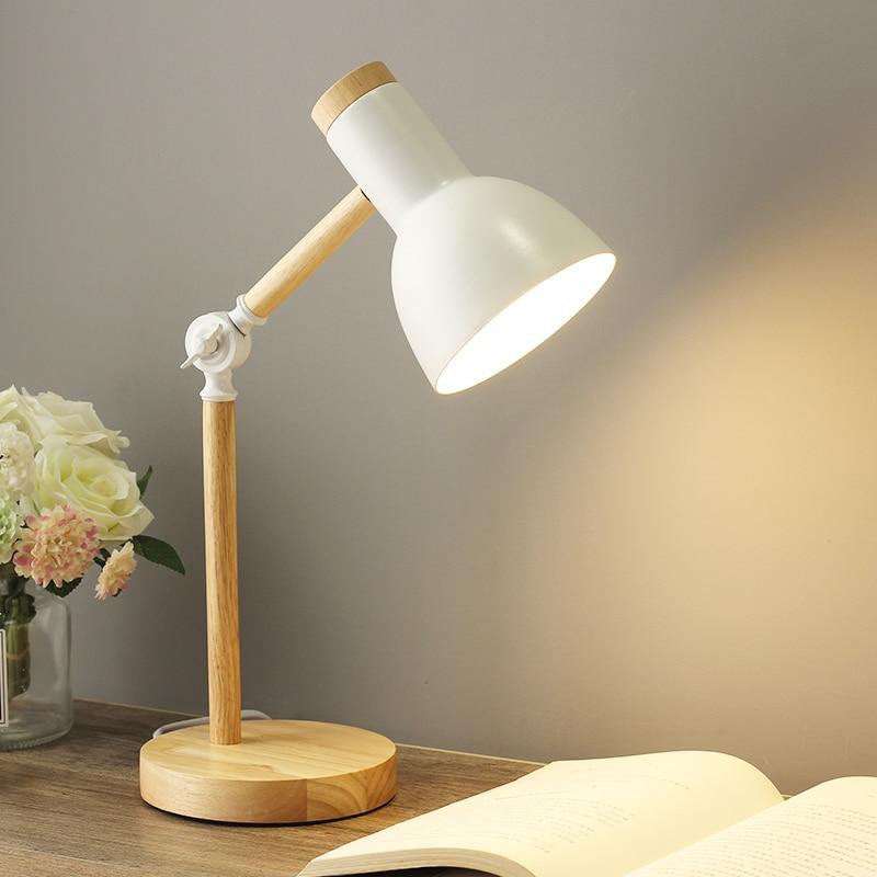 Scandinavian Wooden Desk Lamp