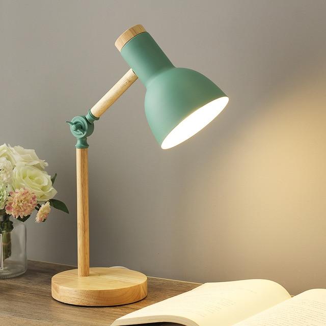 Scandinavian Wooden Desk Lamp
