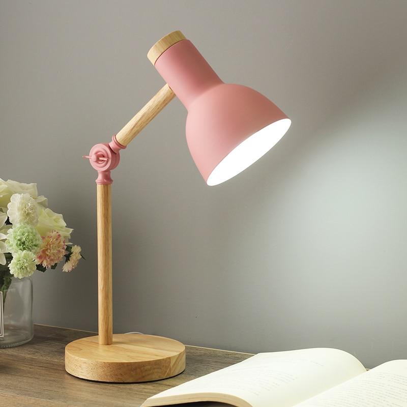 Scandinavian Wooden Desk Lamp