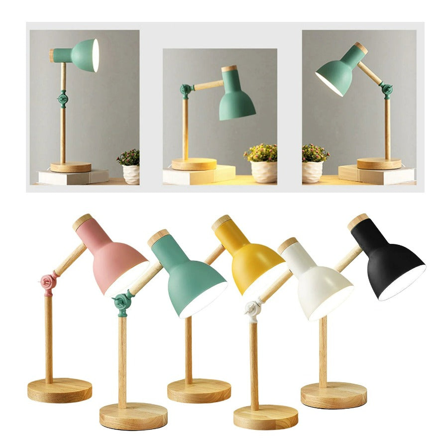 Scandinavian Wooden Desk Lamp