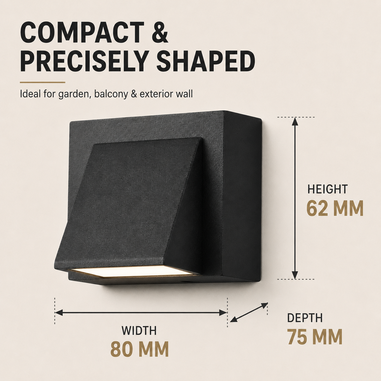 Sconce IP65-Rated Outdoor Wall Light