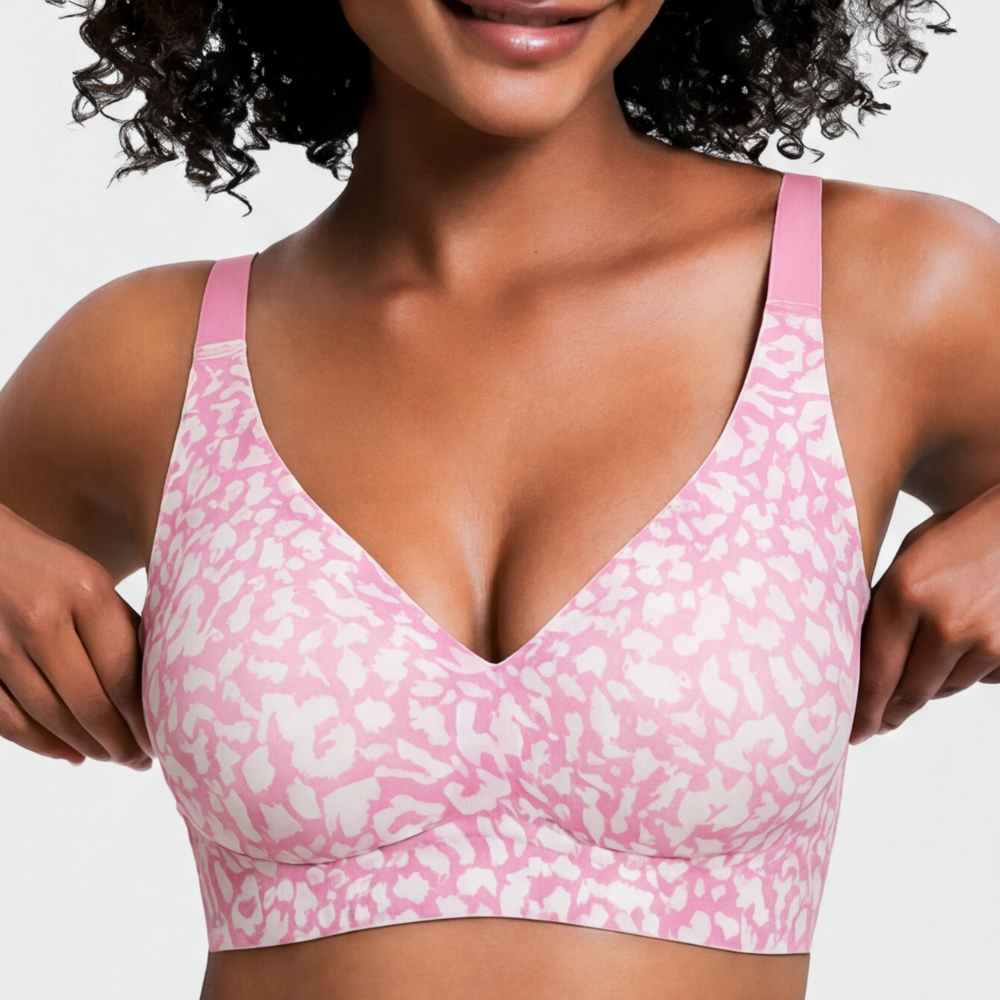 Seamless Wireless Deep V Comfort Bra