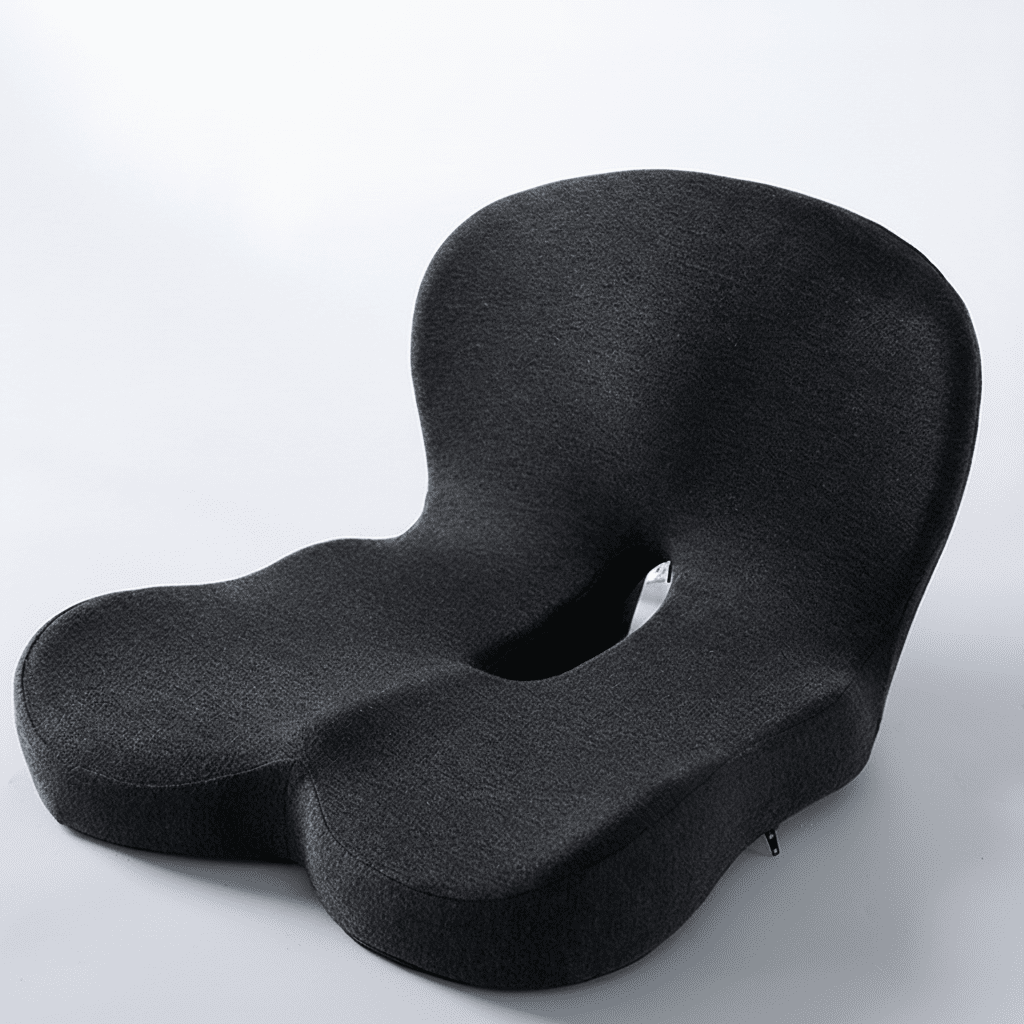 Seat Cushion | Ergonomic Memory Foam Seat Cushion | Pressure Relieving & Non-Slip | ErgoComfort